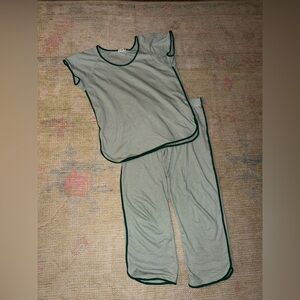 Classic Green stripe Pajamas